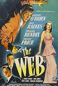 William Bendix, Vincent Price, Edmond O'Brien, and Ella Raines in The Web (1947)