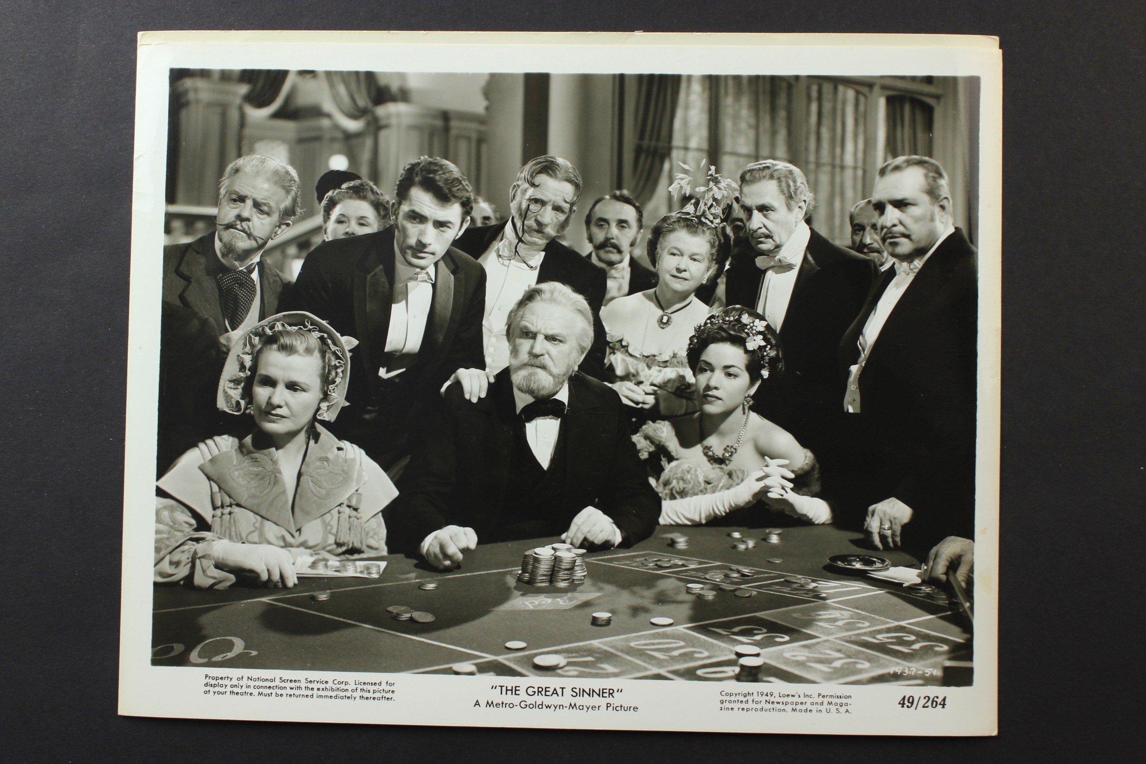 Gregory Peck, Jean Del Val, George Edwards, Herbert Evans, Frank Morgan, and Jeffrey Sayre in The Great Sinner (1949)