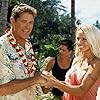 Pamela Anderson, David Hasselhoff, and Billy Warlock in Baywatch: Hawaiian Wedding (2003)