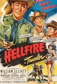 Jim Davis, Bill Elliott, Forrest Tucker, and Marie Windsor in Hellfire (1949)