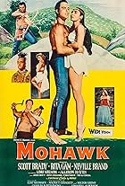 Scott Brady, Neville Brand, and Rita Gam in Mohawk (1956)