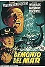 Lionel Barrymore, Dean Stockwell, and Richard Widmark in El demonio del mar (1949)