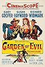 Gary Cooper, Susan Hayward, and Richard Widmark in Garden of Evil (1954)