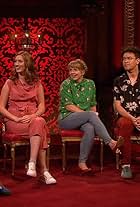 Kerry Godliman, Jessica Knappett, Rhod Gilbert, Phil Wang, and James Acaster in Taskmaster (2015)