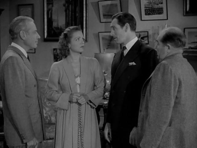 Edward Brophy, Henry O'Neill, James Stephenson, and Margot Stevenson in Calling Philo Vance (1939)