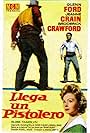 Glenn Ford, Jeanne Crain, and Broderick Crawford in Llega un pistolero (1956)