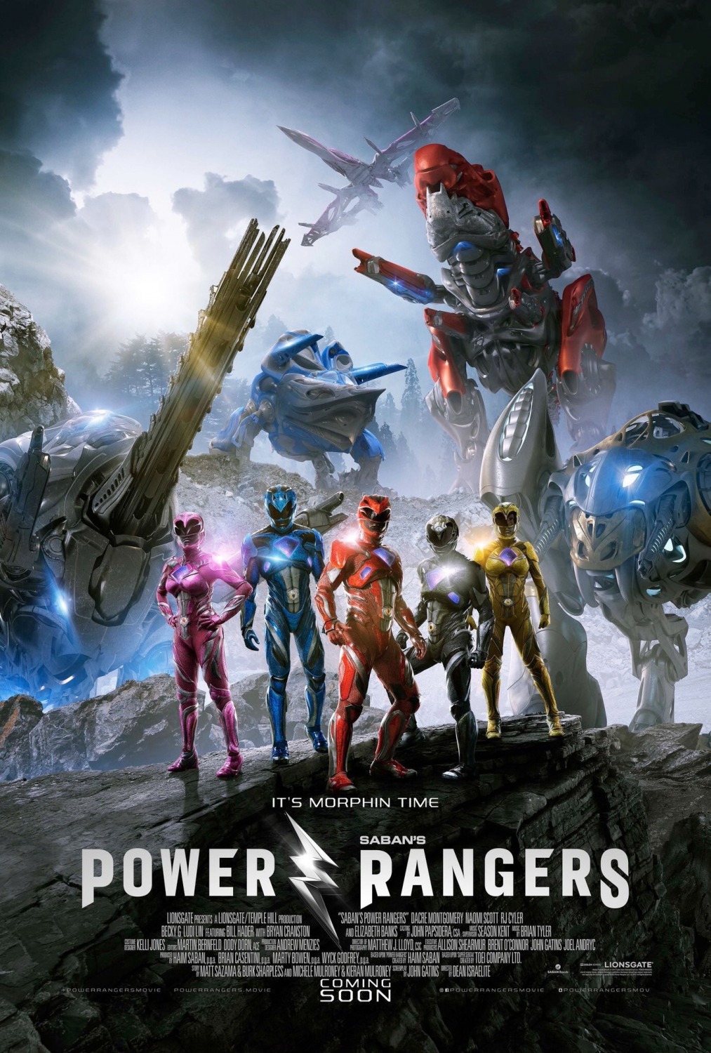 Becky G, Ludi Lin, Dacre Montgomery, Naomi Scott, and RJ Cyler in Power Rangers (2017)