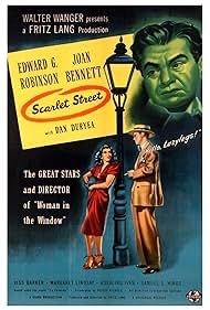 Edward G. Robinson, Joan Bennett, and Dan Duryea in Scarlet Street (1945)