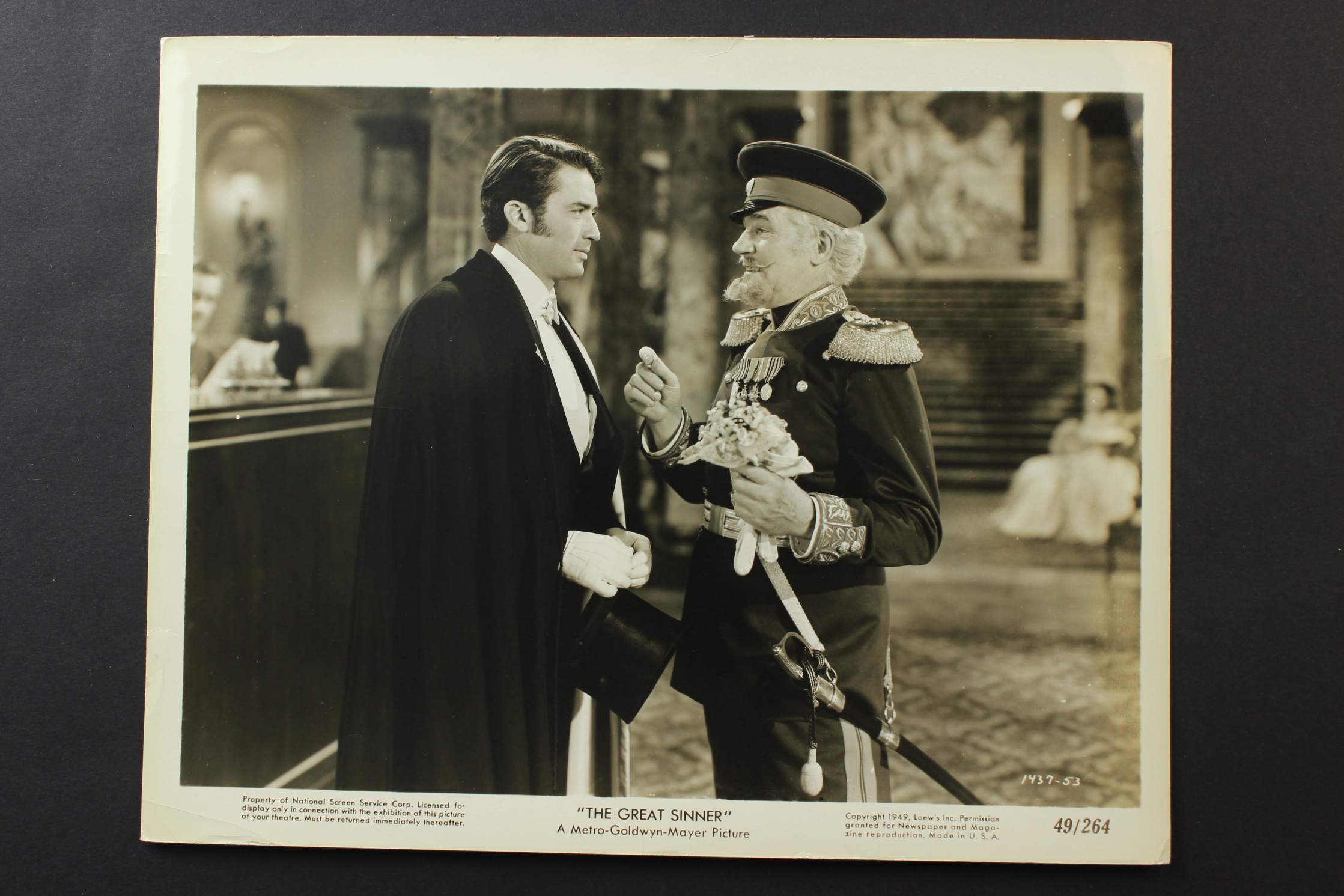 Gregory Peck and Walter Huston in The Great Sinner (1949)