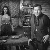 Jane Russell and Thomas Mitchell in The Outlaw (1943)