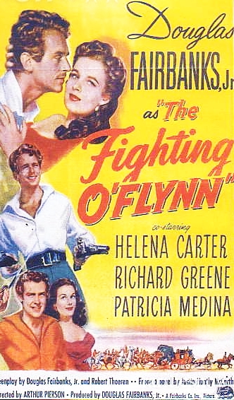 Douglas Fairbanks Jr., Helena Carter, Richard Greene, J.M. Kerrigan, and Patricia Medina in Aventure en Irlande (1949)