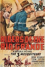 Lorraine Miller and Bob Steele in Riders of the Rio Grande (1943)