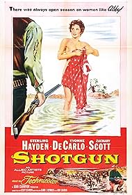 Yvonne De Carlo and Sterling Hayden in Shotgun (1955)