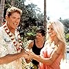 Pamela Anderson, Alexandra Paul, David Hasselhoff, John Allen Nelson, and Billy Warlock in Baywatch: Hawaiian Wedding (2003)