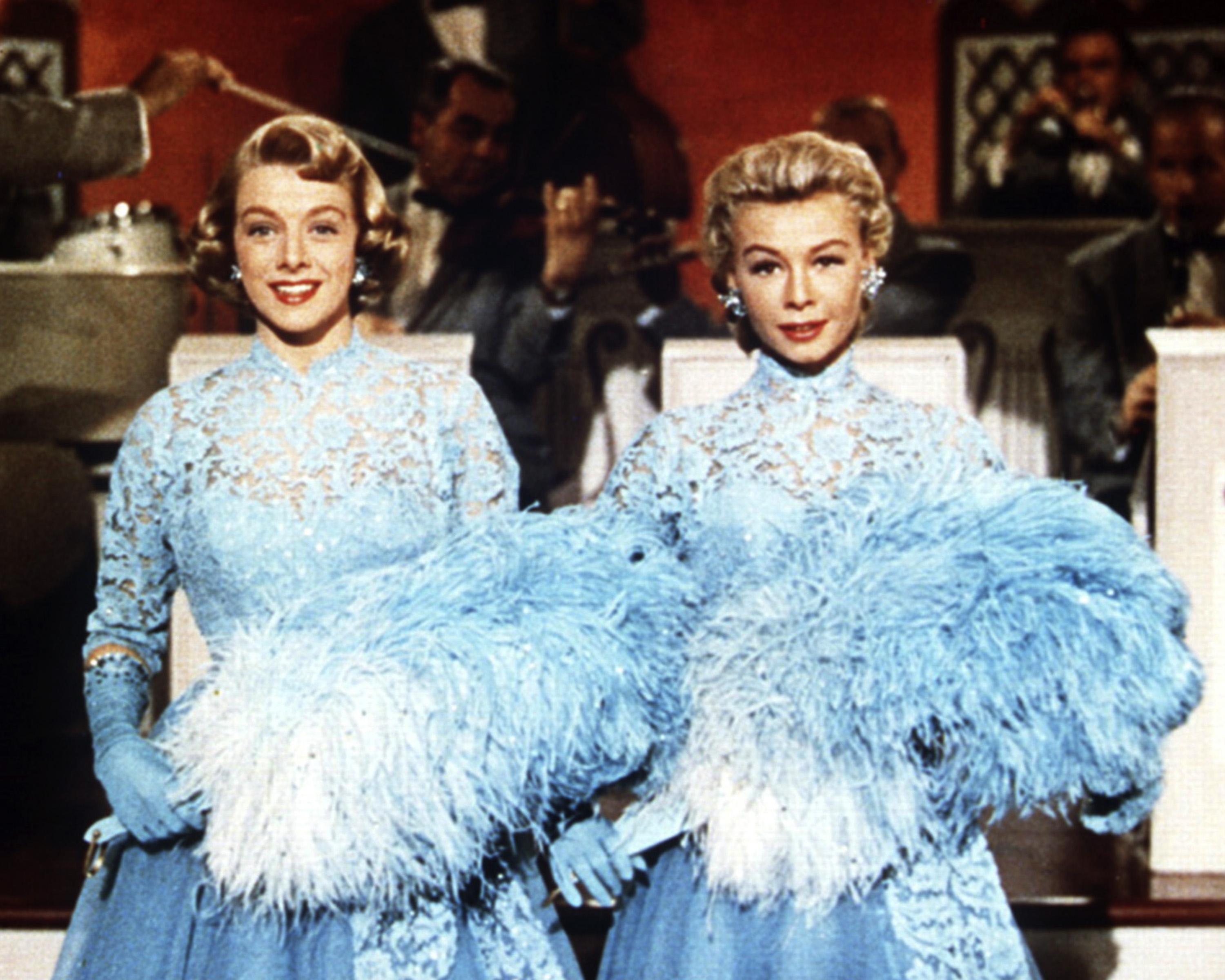 Michael Curtiz, Rosemary Clooney, Vera-Ellen, and Betty Haynes in White Christmas (1954)