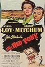 Robert Mitchum, Myrna Loy, and Peter Miles in El poni rojo (1949)