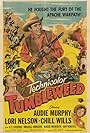 Audie Murphy, Lori Nelson, and Chill Wills in Tumbleweed (1953)