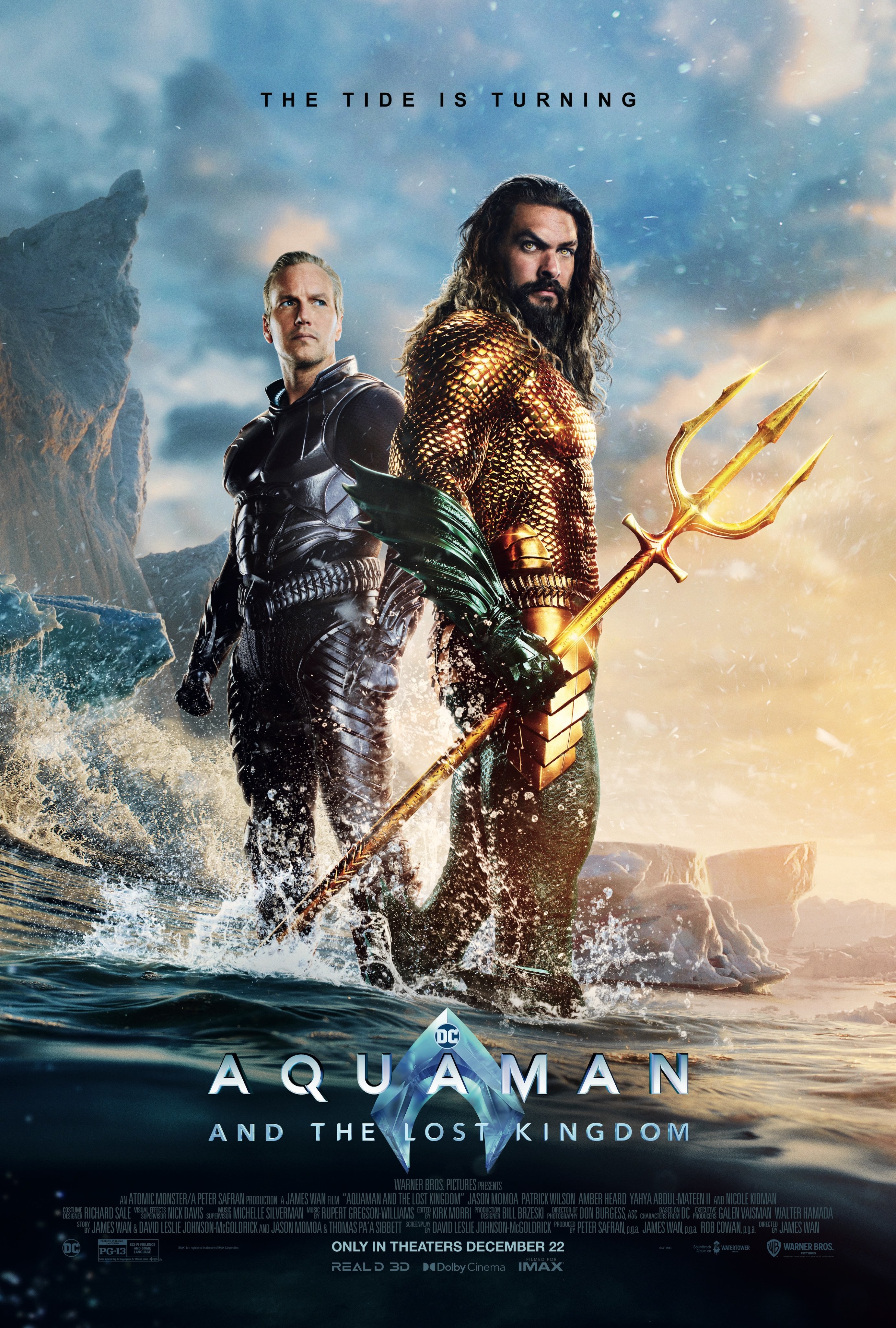 Jason Momoa and Patrick Wilson in Aquaman y el reino perdido (2023)