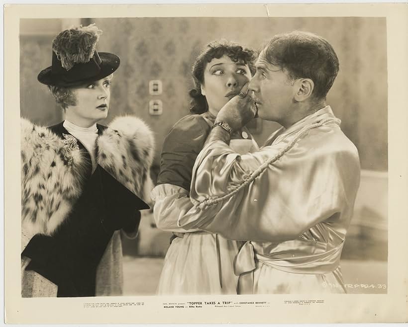 Billie Burke, Nanette Bordeaux, and Roland Young in Topper Takes a Trip (1938)