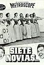 Jane Powell, Betty Carr, Norma Doggett, Virginia Gibson, Howard Keel, Nancy Kilgas, Ruta Lee, and Julie Newmar in Siete novias para siete hermanos (1954)