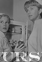 Melinda Cordell and Mary Fickett in The Nurses (1965)