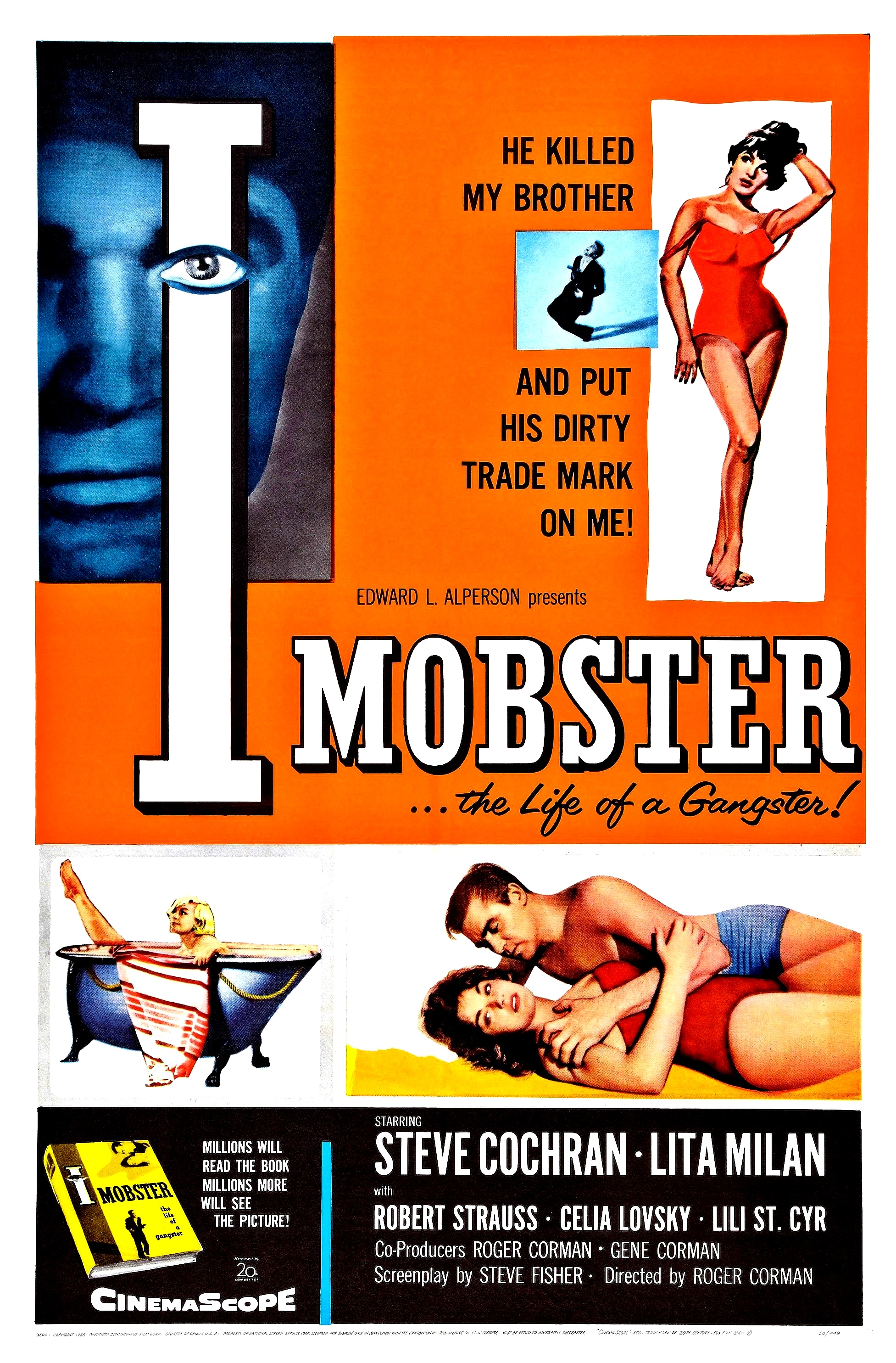 Steve Cochran and Lita Milan in I Mobster (1959)