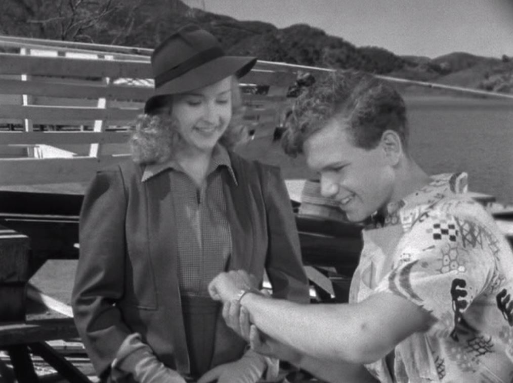 Bonita Granville and Frankie Thomas in Nancy Drew... Trouble Shooter (1939)