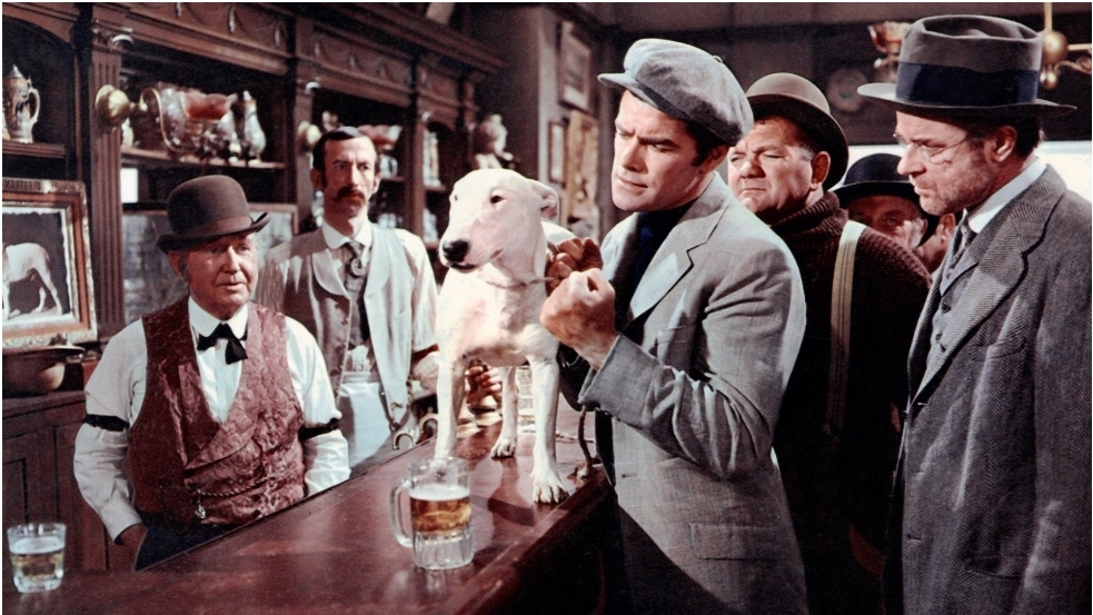 J.M. Kerrigan, Jeff Richards, and Wildfire in It's a Dog's Life (1955)