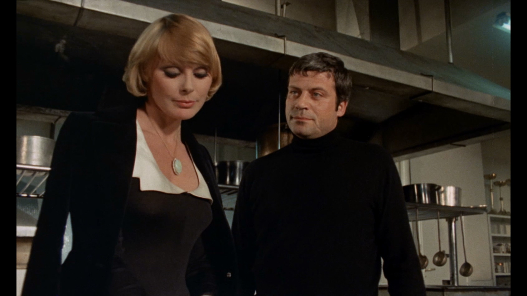 Oliver Reed and Elke Sommer in Ten Little Indians (1974)