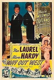 Oliver Hardy, Stan Laurel, and Sharon Lynn in Way Out West (1937)