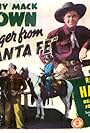 Johnny Mack Brown, Raymond Hatton, Bud Osborne, and Tom Quinn in Stranger from Santa Fe (1945)