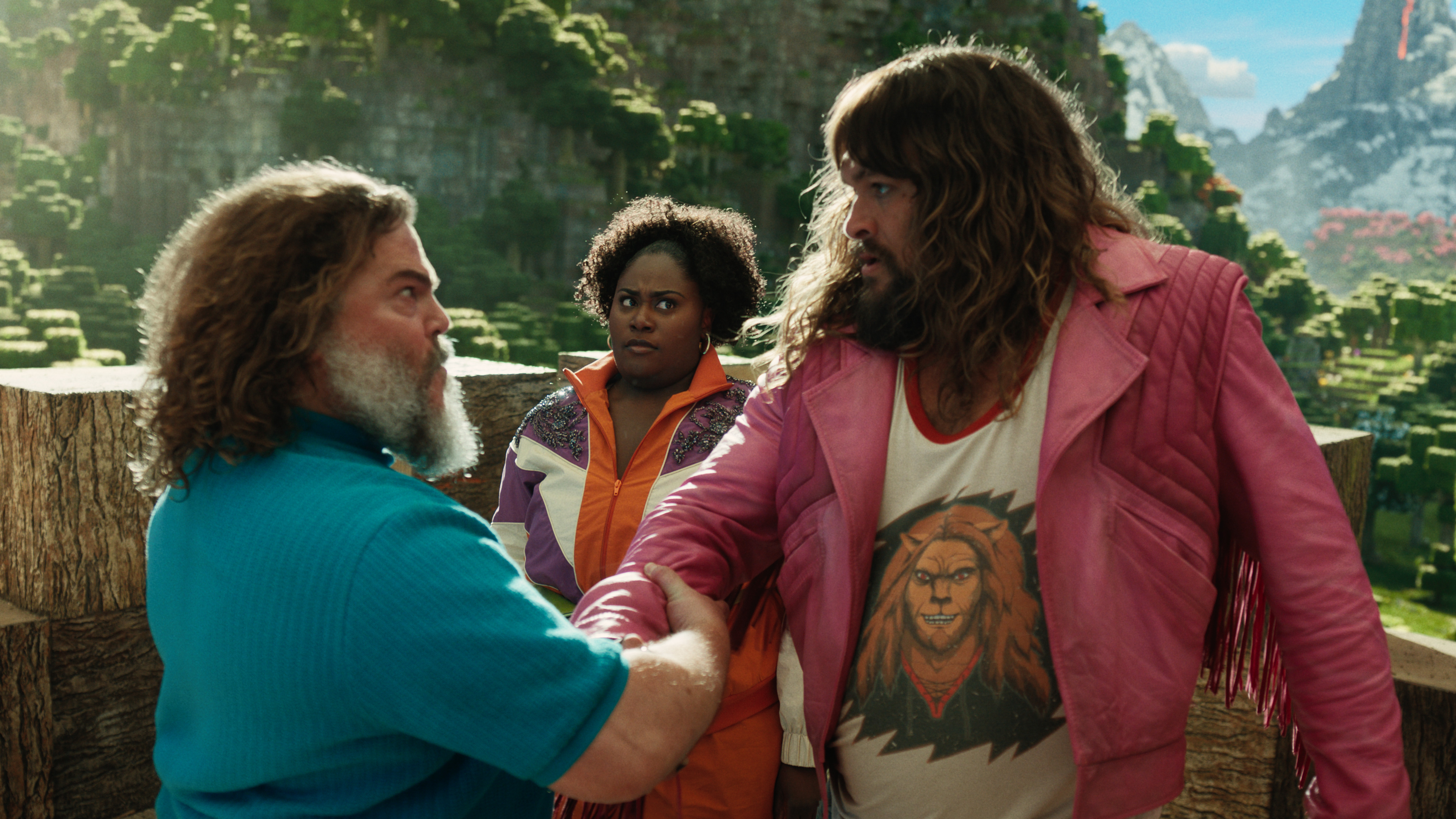 Jack Black, Jason Momoa, and Danielle Brooks in Ein Minecraft Film (2025)