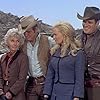 Lee Majors, Barbara Stanwyck, Linda Evans, and Peter Breck in The Big Valley (1965)