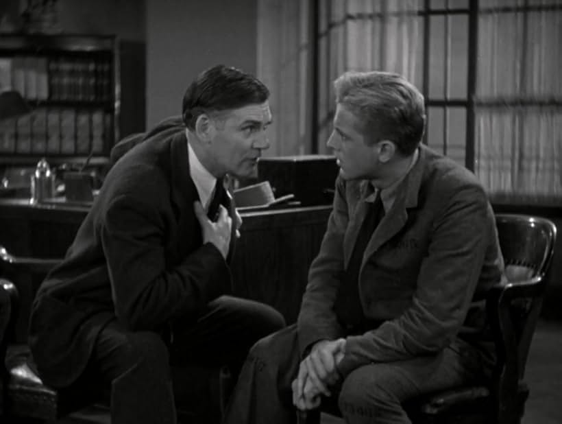 Phillips Holmes and Walter Huston in The Criminal Code (1931)