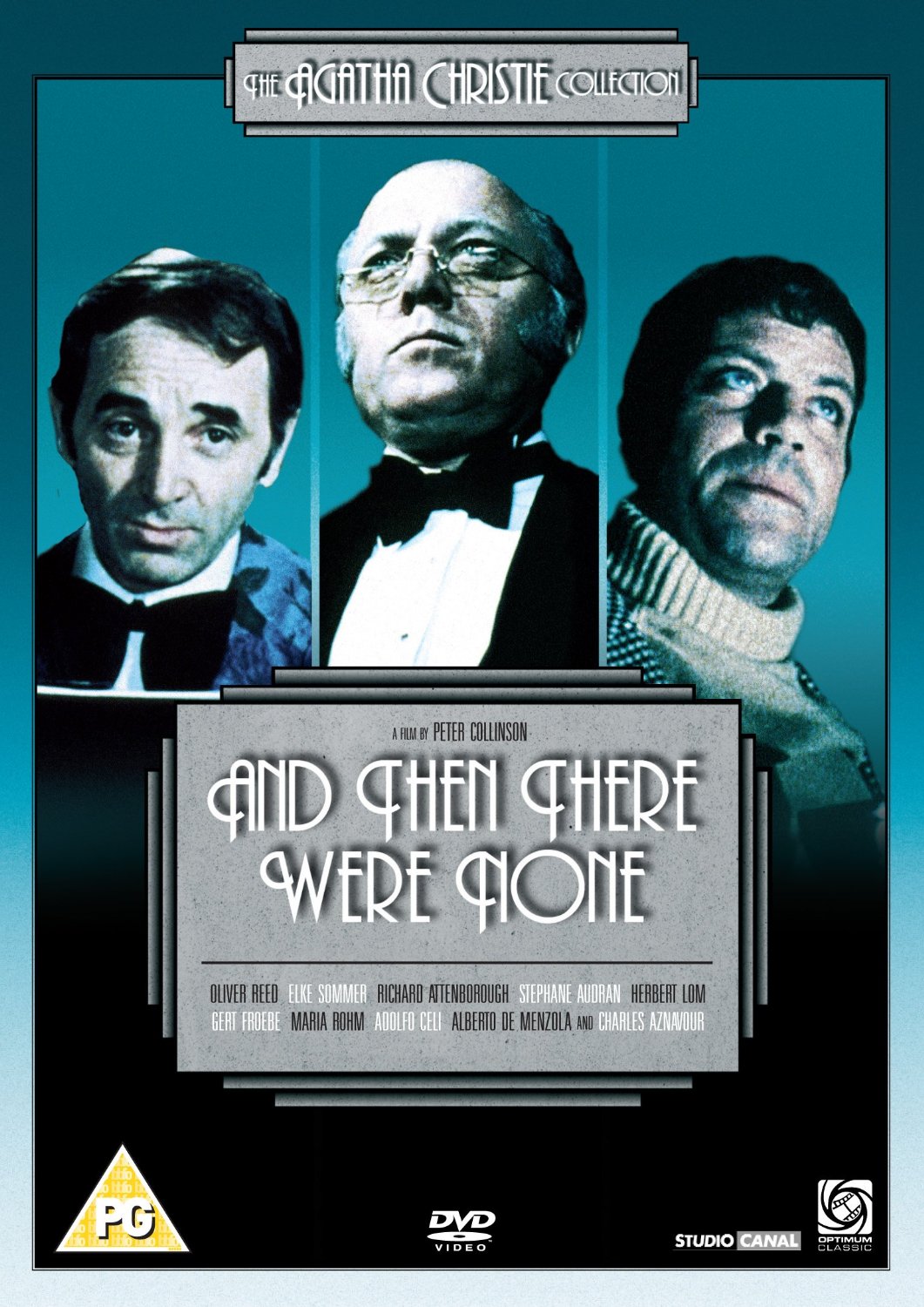 Richard Attenborough, Oliver Reed, and Charles Aznavour in Ten Little Indians (1974)