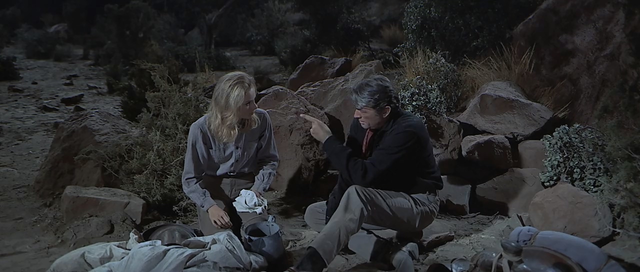 Gregory Peck and Camilla Sparv in Mackenna's Gold (1969)