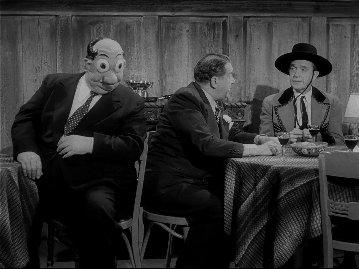 Oliver Hardy, Stan Laurel, and Ralph Sanford in The Bullfighters (1945)