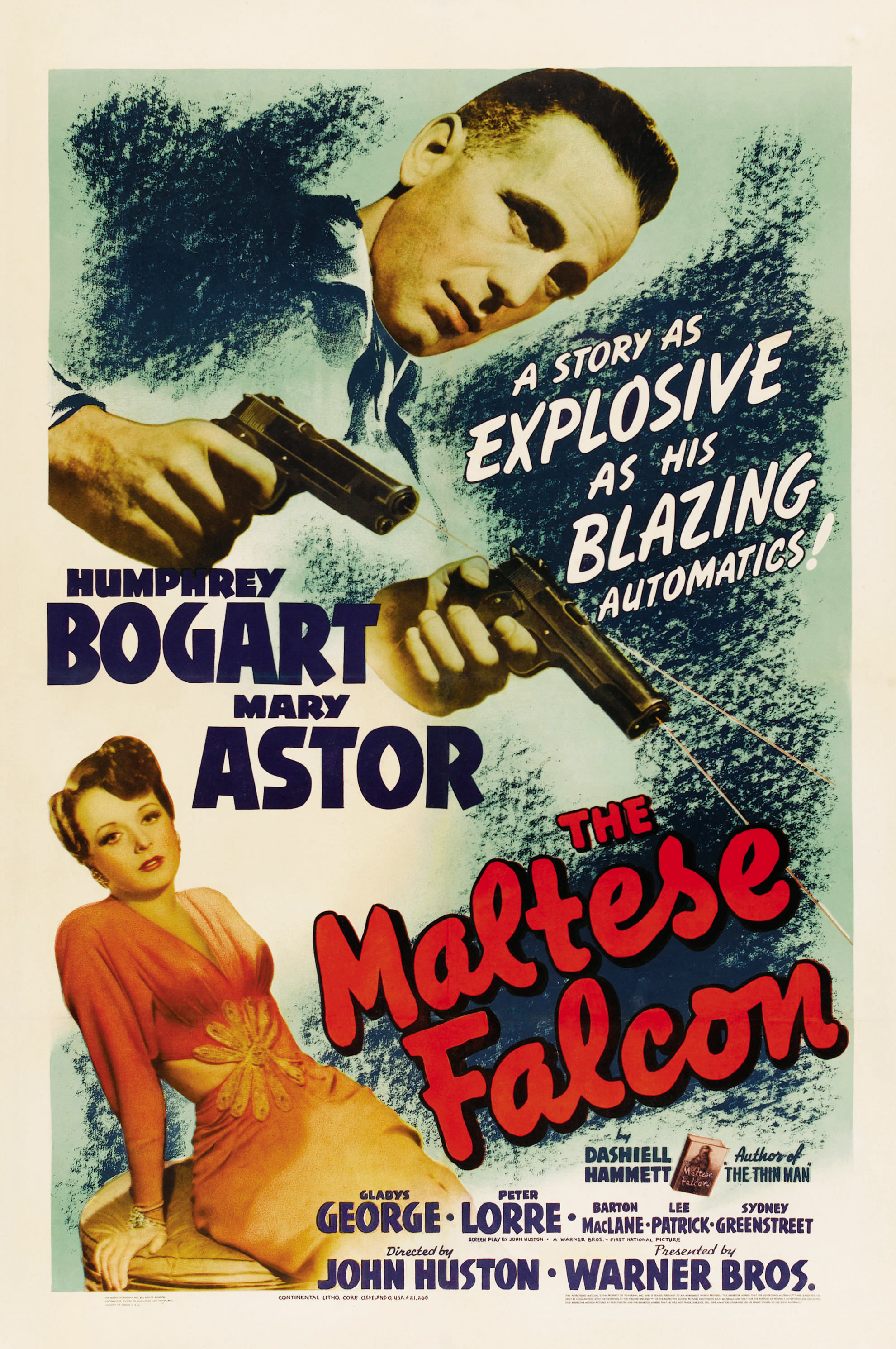 Humphrey Bogart and Mary Astor in The Maltese Falcon (1941)