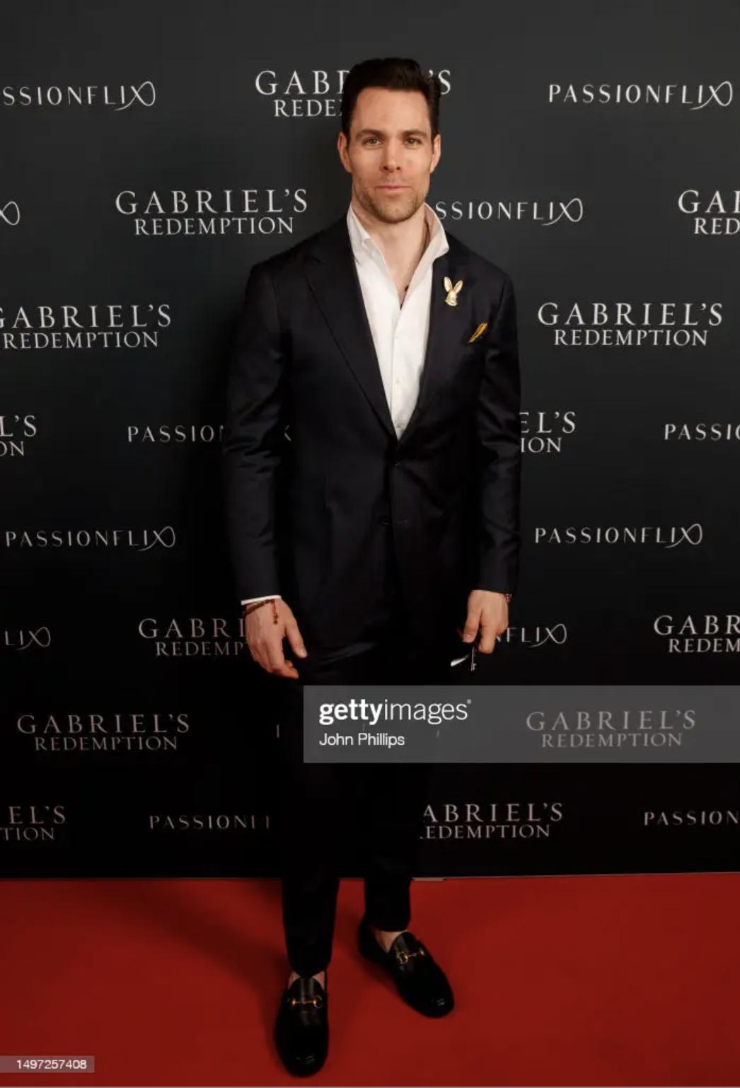 James Andrew Fraser in London England at the Premiere of "Gabriel's Redemption - Part 1"