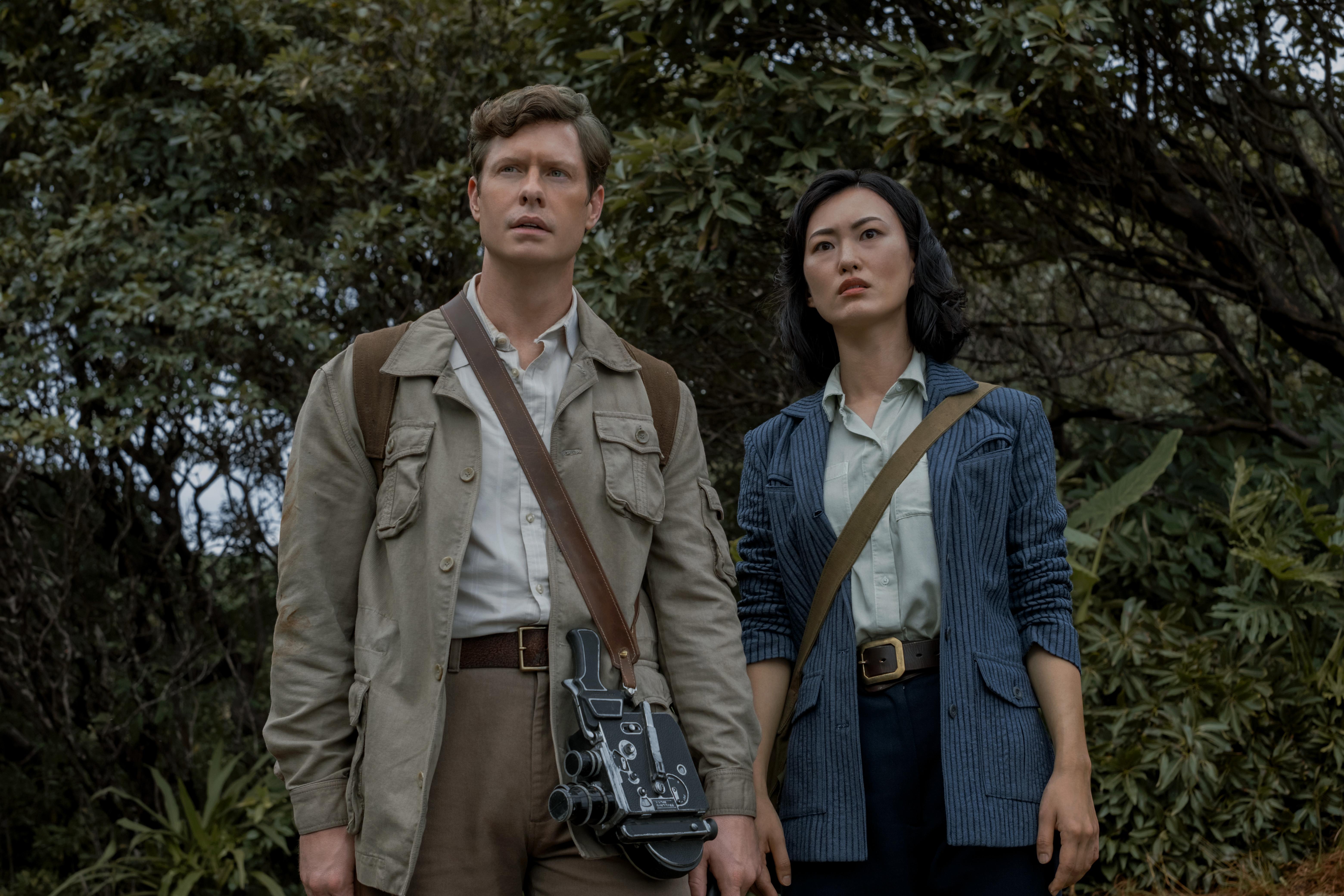 Anders Holm and Mari Yamamoto in Monarch: Legacy of Monsters (2023)