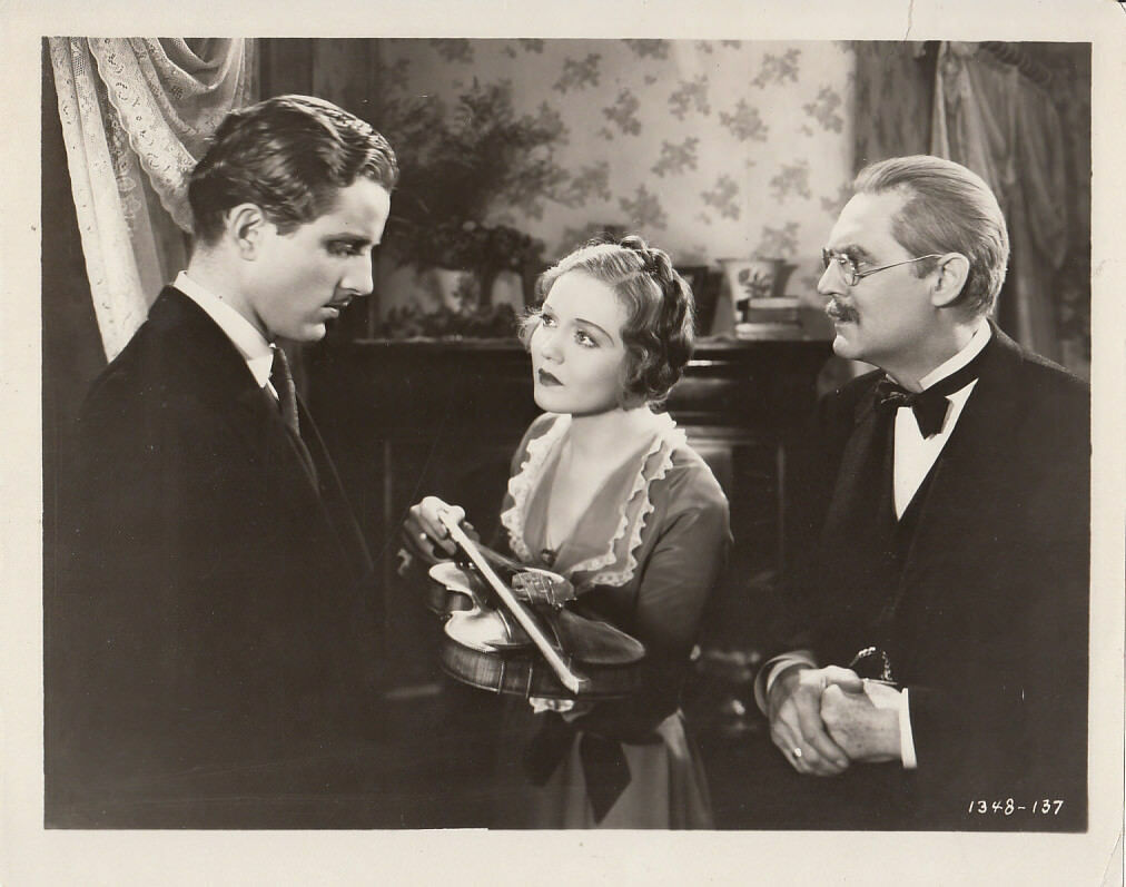 Lionel Barrymore, Nancy Carroll, and Phillips Holmes in Broken Lullaby (1932)