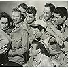 Ralph Cook, James Dobson, Mona Knox, and Adam Williams in Flying Leathernecks (1951)