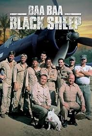 Robert Conrad, Dirk Blocker, Dana Elcar, Jeff MacKay, and Simon Oakland in Black Sheep Squadron (1976)