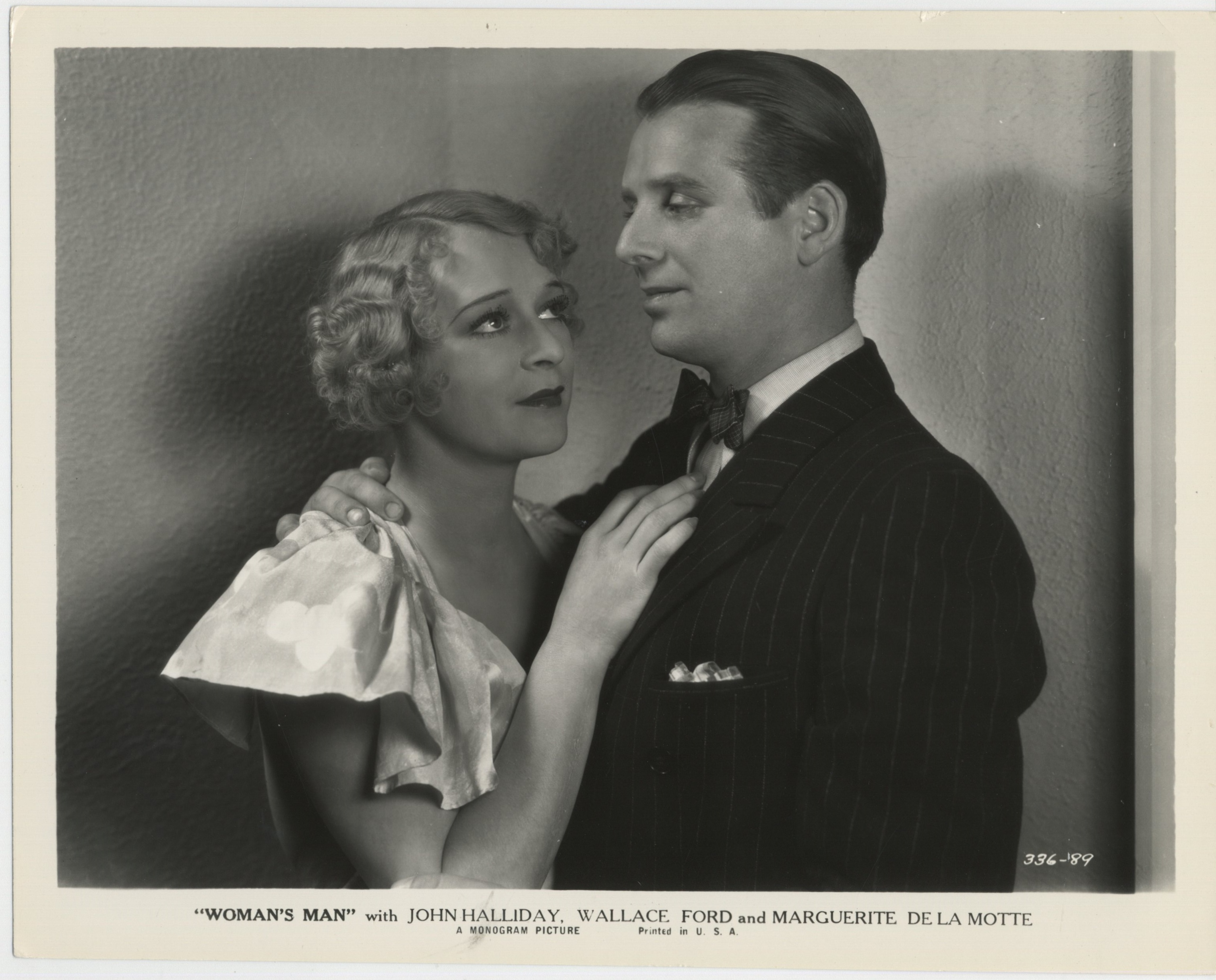 Marguerite De La Motte and Wallace Ford in A Woman's Man (1934)