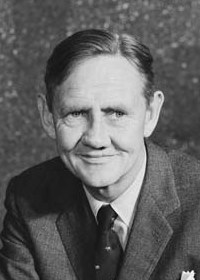 Black and white portrait of John Gorton in 1968