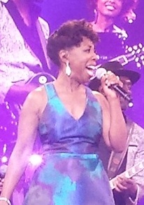 Adams performing in 2017