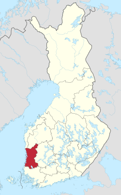 Location of Satakunta