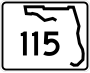 State Road 115 marker