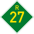 Provincial route R27 shield