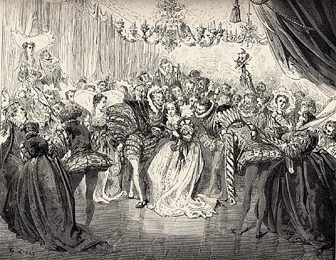 Cinderella or Cendrillon in French. Gustave Doré's illustration for Cendrillon, 1867